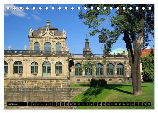 Produktbild: Dresden - Wundersch&ouml;nes Elbflorenz (Tischkalender 2026 DIN A5 quer), CALVENDO Monatskalender