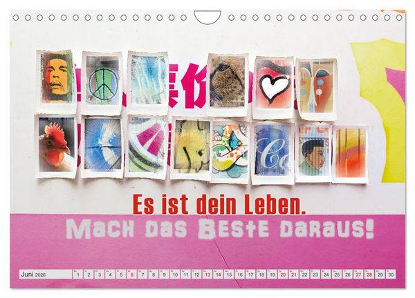 Produktbild: Stop dreaming start doing - H&ouml;r auf zu tr&auml;umen und mach es einfach (Wandkalender 2026 DIN A4 quer), CALVENDO Monatskalender