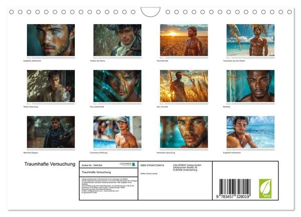 Produktbild: Traumhafte Versuchung (Wandkalender 2026 DIN A4 quer), CALVENDO Monatskalender