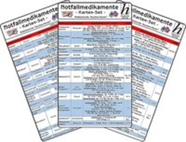 Notfallmedikamente Karten-Set - Medizinische Taschen-Karte, Sonstige von , Hawelka, Uwe, 978-3-86957-273-4