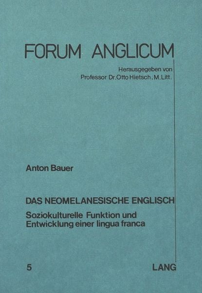 Produktbild: Das neomelanesische Englisch