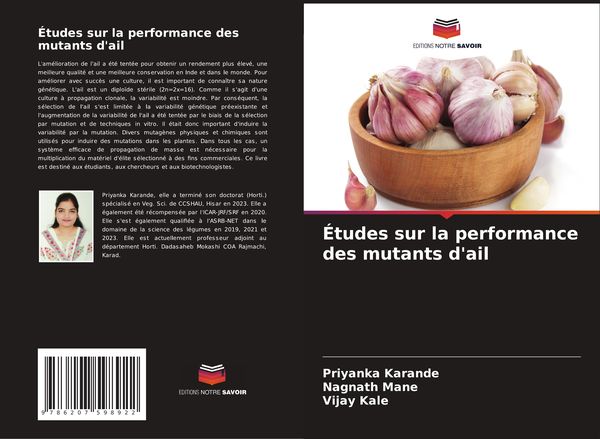 Produktbild: &Eacute;tudes sur la performance des mutants d'ail