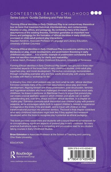 Produktbild: Forming Ethical Identities in Early Childhood Play