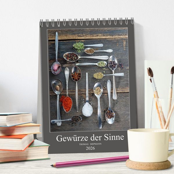 Produktbild: Gew&uuml;rze der Sinne (Tischkalender 2026 DIN A5 hoch), CALVENDO Monatskalender