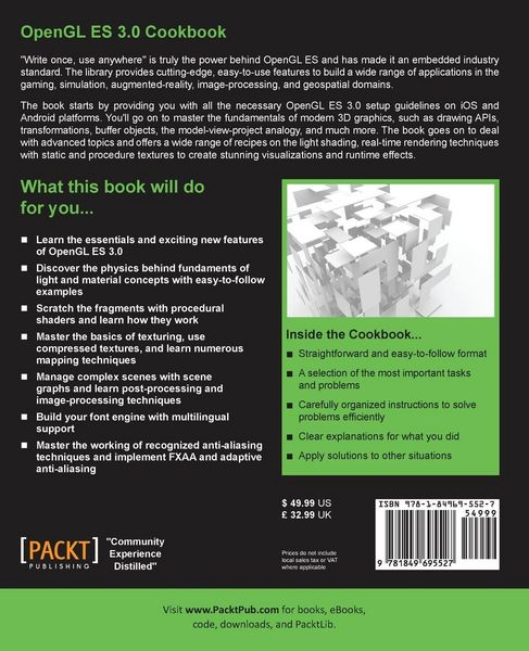 Produktbild: OpenGL ES 3.0 Cookbook