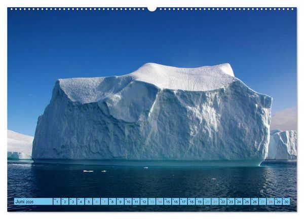 Produktbild: EISIGE GIGANTEN in der DISKOBUCHT (Wandkalender 2026 DIN A2 quer), CALVENDO Monatskalender