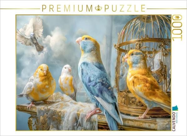 CALVENDO Puzzle Fantasievögel | 1000 Teile Lege-Größe 64x48cm Foto-Puzzle für glückliche Stunden