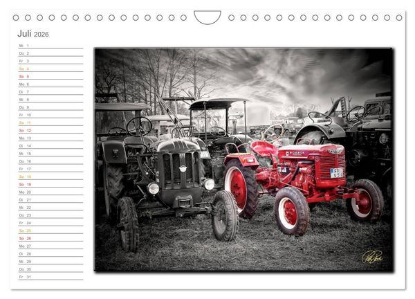 Produktbild: Oldtimer - nostalgische Trecker und Lastwagen (Wandkalender 2026 DIN A4 quer), CALVENDO Monatskalender
