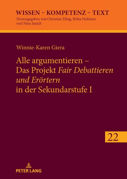 Produktbild: Alle argumentieren &ndash; Das Projekt &laquo;Fair Debattieren und Er&ouml;rtern&raquo; in der Sekundarstufe I
