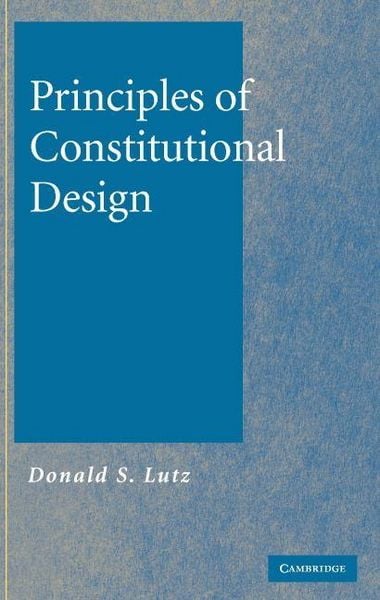 Produktbild: Principles of Constitutional Design