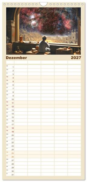 Produktbild: Familienplaner 2027 - Was heute noch wie ein M&auml;rchen klingt... mit 5 Spalten (Wandkalender, 21 x 45 cm) CALVENDO