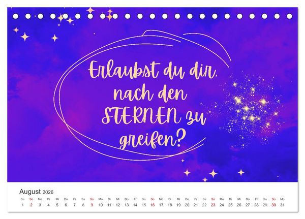Produktbild: Lass Freude dein Kompass sein (Tischkalender 2026 DIN A5 quer), CALVENDO Monatskalender