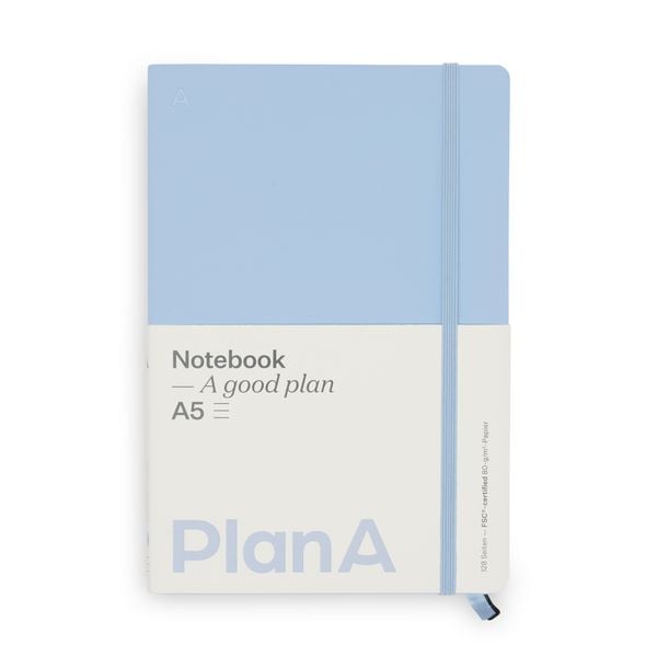 Produktbild: Notizbuch A5 Softcover French Blue Liniert, 128 Seiten