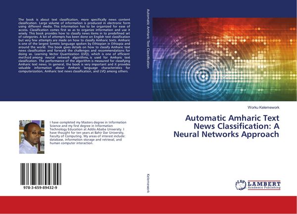Produktbild: Automatic Amharic Text News Classification: A Neural Networks Approach