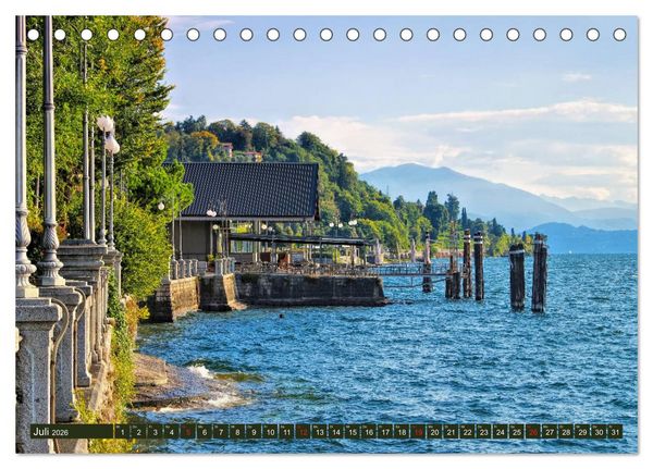 Produktbild: Lago Maggiore - Bezaubernde Orte am Westufer (Tischkalender 2026 DIN A5 quer), CALVENDO Monatskalender
