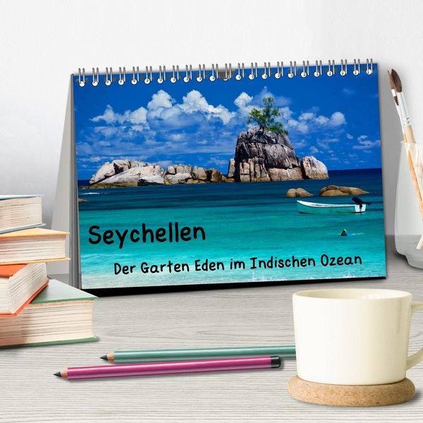 Produktbild: Seychellen - Der Garten Eden im Indischen Ozean (Tischkalender 2026 DIN A5 quer), CALVENDO Monatskalender