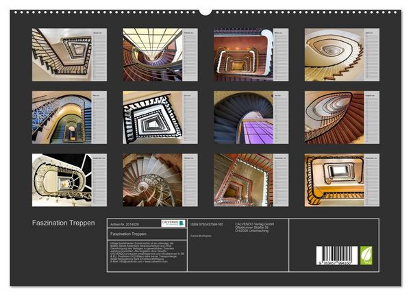 Produktbild: Faszination Treppen (hochwertiger Premium Wandkalender 2026 DIN A2 quer), Kunstdruck in Hochglanz