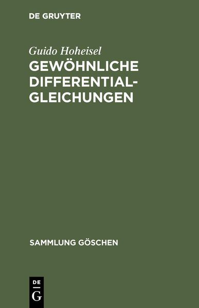 Produktbild: Gew&ouml;hnliche Differentialgleichungen
