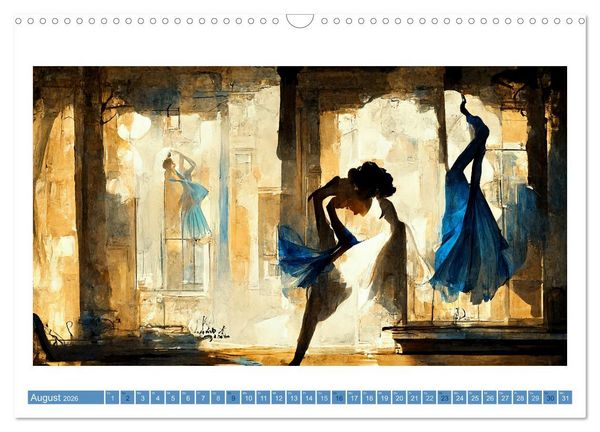 Produktbild: Romatic Ballerina (Wandkalender 2026 DIN A3 quer), CALVENDO Monatskalender