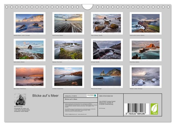 Produktbild: Blicke auf&acute;s Meer (Wandkalender 2026 DIN A4 quer), CALVENDO Monatskalender