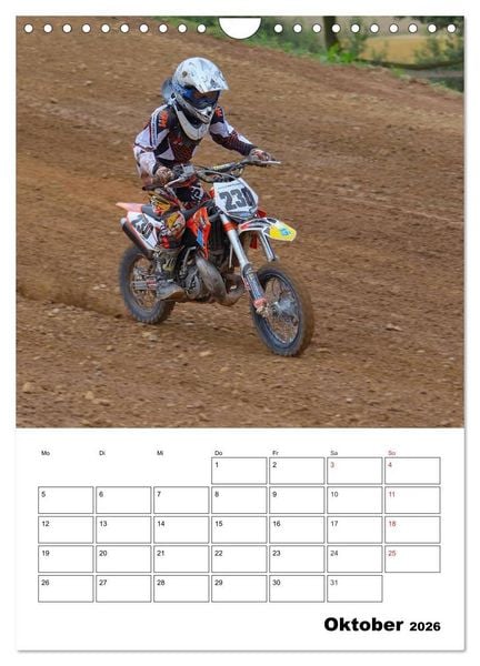 Produktbild: Motocross Terminplaner (Wandkalender 2026 DIN A4 hoch), CALVENDO Monatskalender