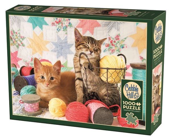 Produktbild: COBBLE HILL PUZZLES - Flauschige Kn&auml;uel 1000 Teile