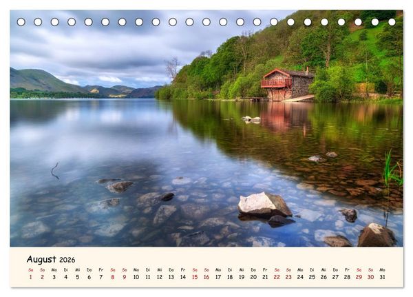 Produktbild: Lake District England (Tischkalender 2026 DIN A5 quer), CALVENDO Monatskalender
