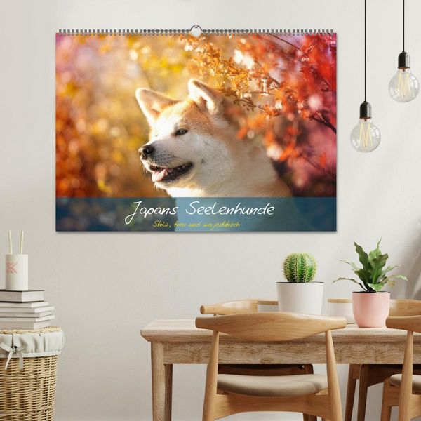 Produktbild: Japans Seelenhunde (Wandkalender 2026 DIN A2 quer), CALVENDO Monatskalender