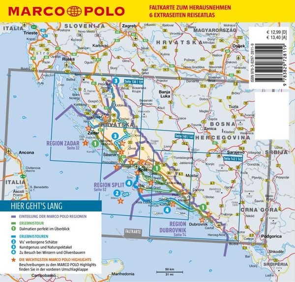 Produktbild: MARCO POLO Reisef&uuml;hrer Kroatische K&uuml;ste Dalmatien