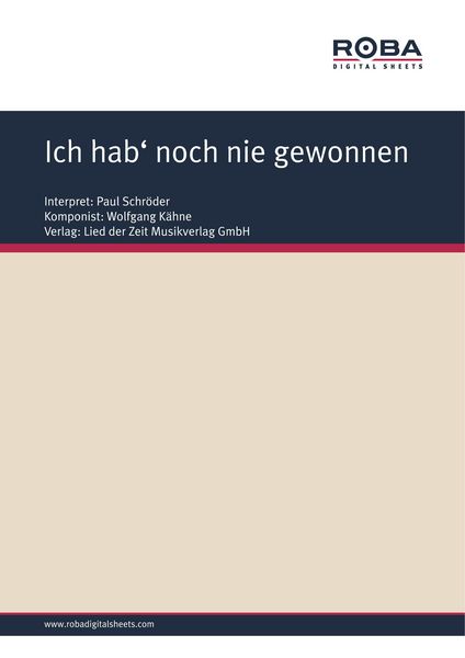 Produktbild: Ich hab' noch nie gewonnen