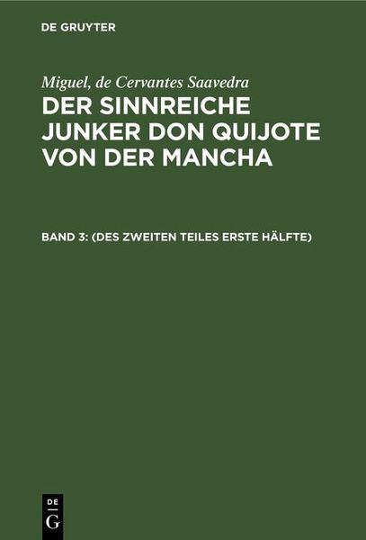 Produktbild: (Des zweiten Teiles erste H&auml;lfte)