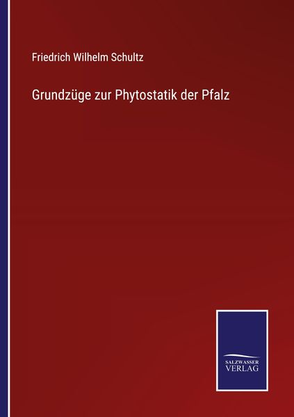 Produktbild: Grundz&uuml;ge zur Phytostatik der Pfalz