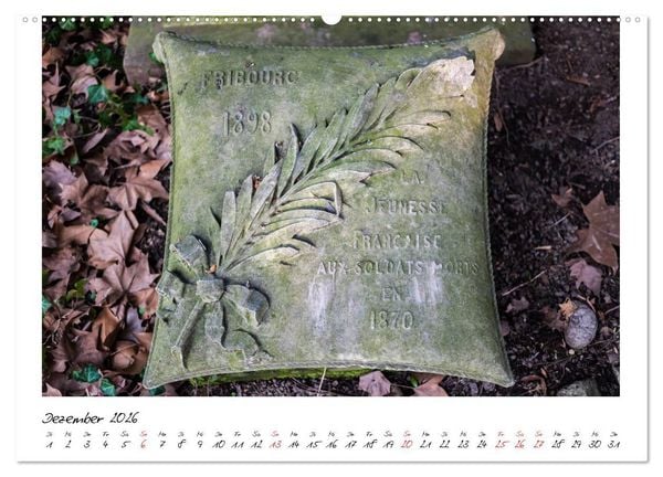 Produktbild: Alter Friedhof Freiburg (Wandkalender 2026 DIN A2 quer), CALVENDO Monatskalender