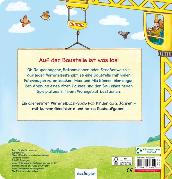 Produktbild: Mein allererstes Wimmelbuch: Auf der Baustelle