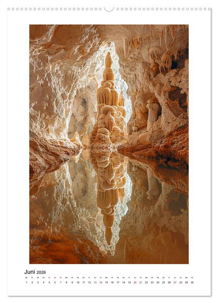 Produktbild: Spiegelungen - Reflektierte Sch&ouml;nheiten der Natur (Wandkalender 2026 DIN A2 hoch), CALVENDO Monatskalender