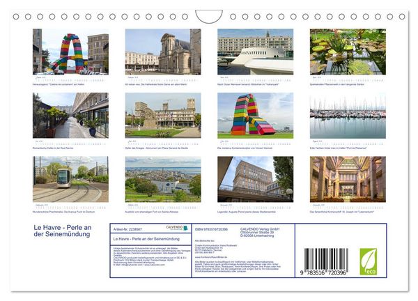 Produktbild: Le Havre - Perle an der Seinem&uuml;ndung (Wandkalender 2026 DIN A4 quer), CALVENDO Monatskalender