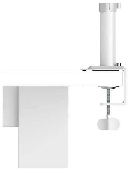 Produktbild: Hama Monitor-Tischhalterung 2 Display(s) 88,9 cm (35") Wei&szlig; H&ouml;henverstellbar, Schwenkbar, Rotierbar, Neigbar