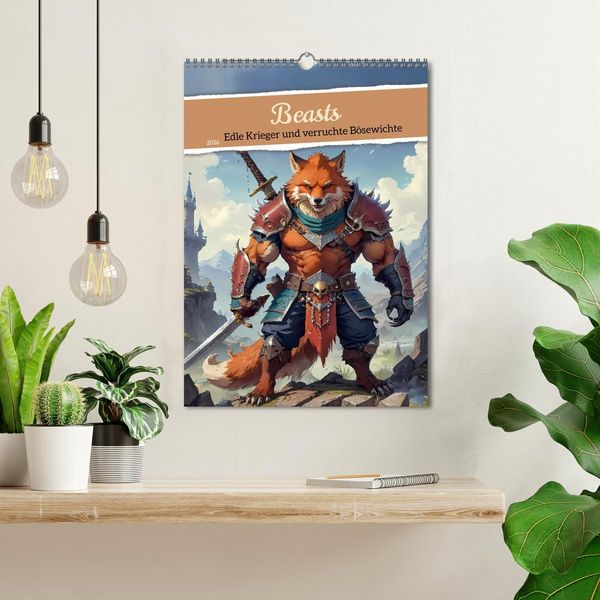 Produktbild: Beasts - Edle Krieger und verruchte B&ouml;sewichte (Wandkalender 2026 DIN A3 hoch), CALVENDO Monatskalender