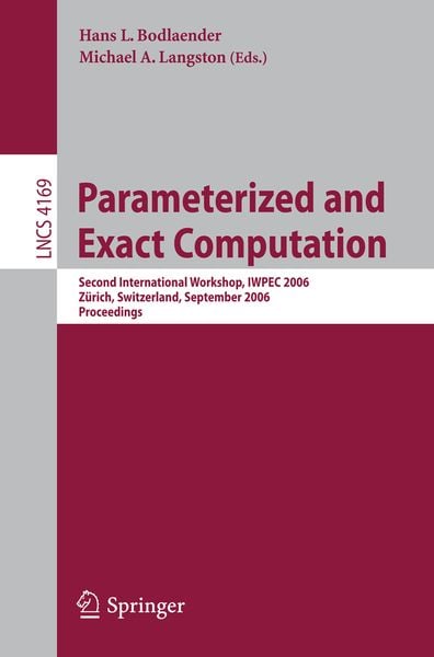 Produktbild: Parameterized and Exact Computation