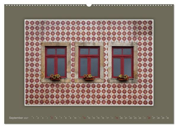 Produktbild: Azulejo-Fassaden in Portugal (hochwertiger Premium Wandkalender 2027 DIN A2 quer), Kunstdruck in Hochglanz