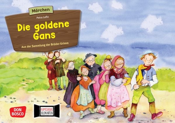 Produktbild: Die goldene Gans. Kamishibai Bildkartenset.