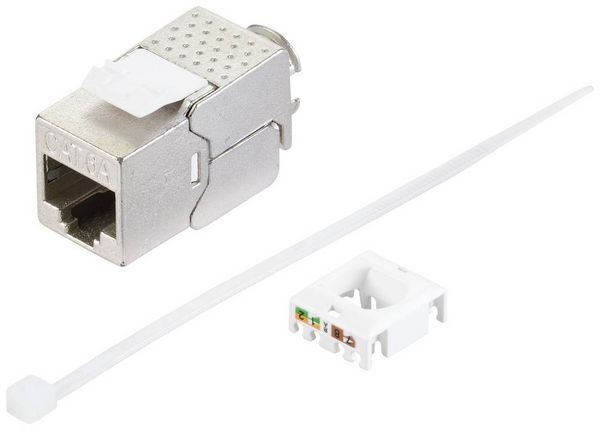 Produktbild: Renkforce RF-5250452 RJ45-Einbaumodul Keystone CAT 6a 1St.