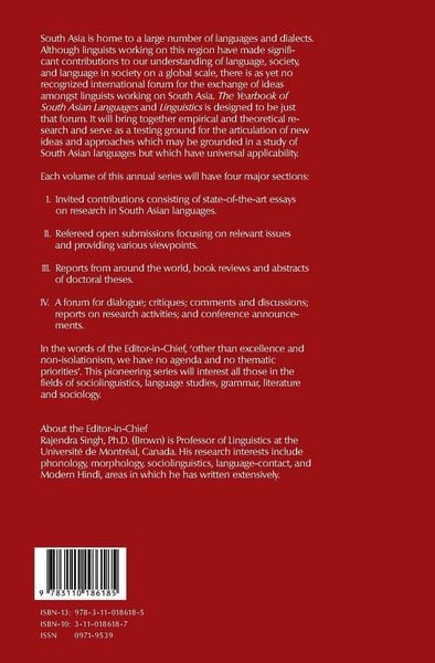 Produktbild: The Yearbook of South Asian Languages and Linguistics / 2005