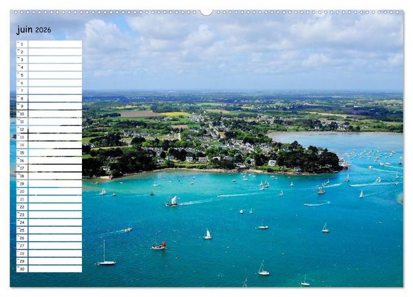 Produktbild: Le Golfe du Morbihan vu du ciel (Calendrier mural 2026 DIN A2 vertical) calendrier de bureau