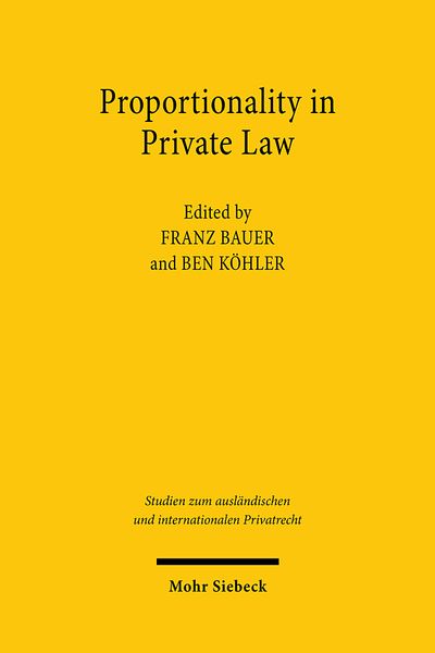 Produktbild: Proportionality in Private Law