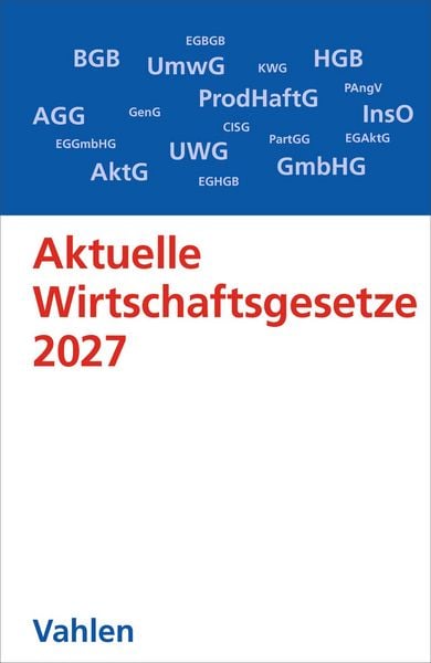 Produktbild: Aktuelle Wirtschaftsgesetze 2027