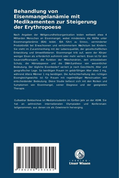 Produktbild: Behandlung von Eisenmangelan&auml;mie mit Medikamenten zur Steigerung der Erythropoese