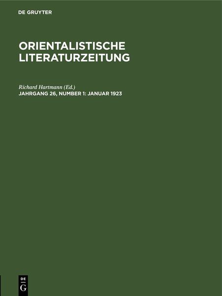 Produktbild: Januar 1923