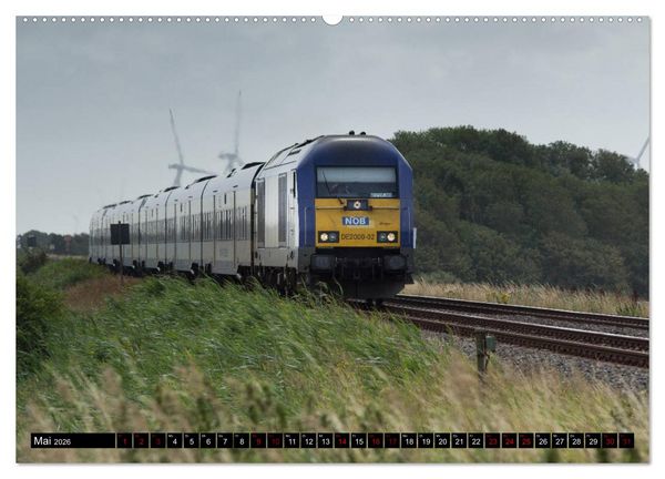 Produktbild: Die Marschbahn (hochwertiger Premium Wandkalender 2026 DIN A2 quer), Kunstdruck in Hochglanz