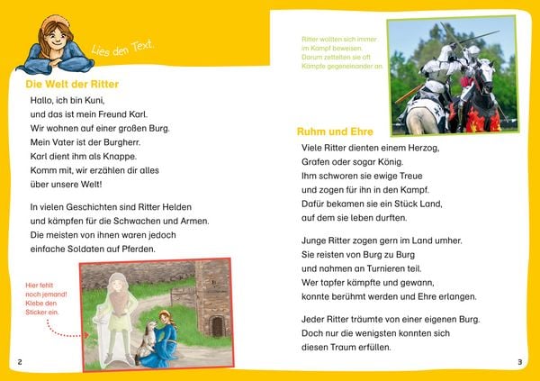 Produktbild: WAS IST WAS Erstes Lesen. Leser&auml;tsel Ritter und Burgen